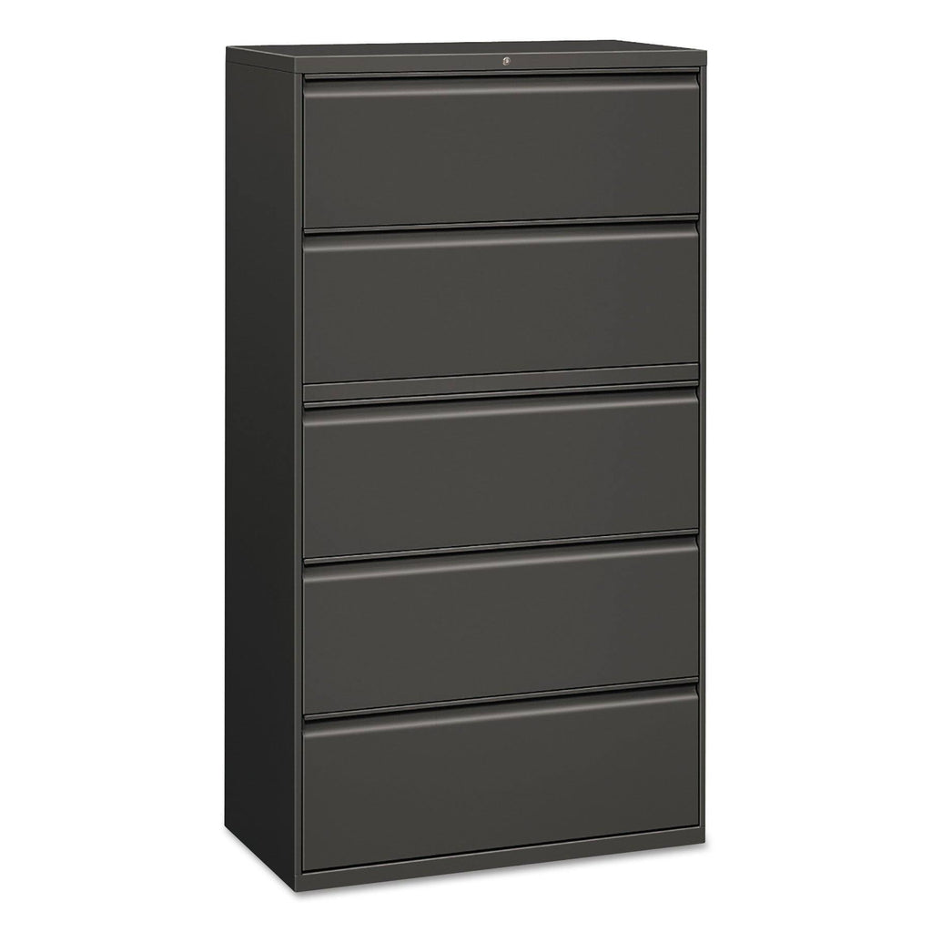 Charcoal Five-Drawer Lateral File Cabinet F247