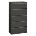 Charcoal Five-Drawer Lateral File Cabinet F247
