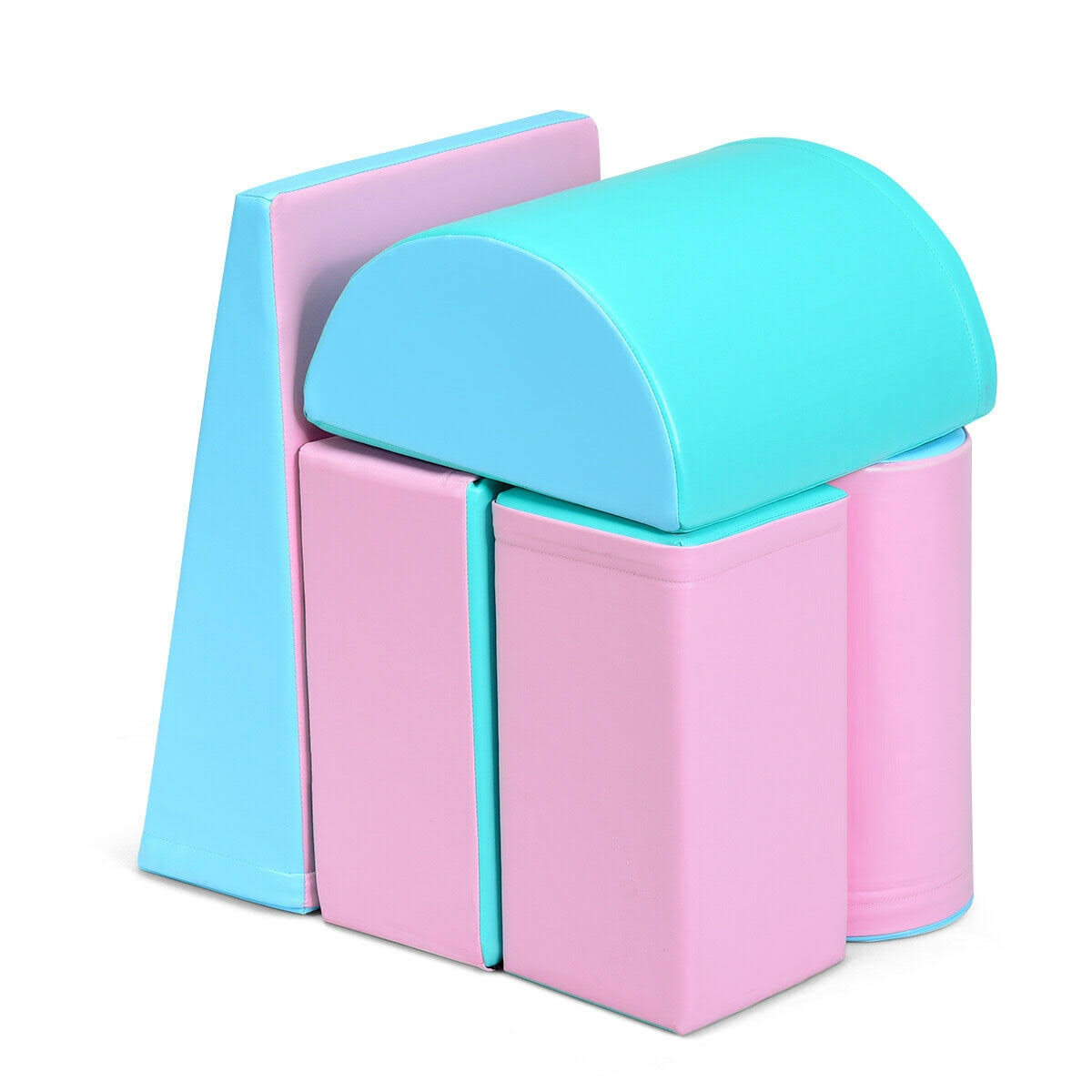 5-Piece Climb Activity Play Foam Blocks Pink G51029