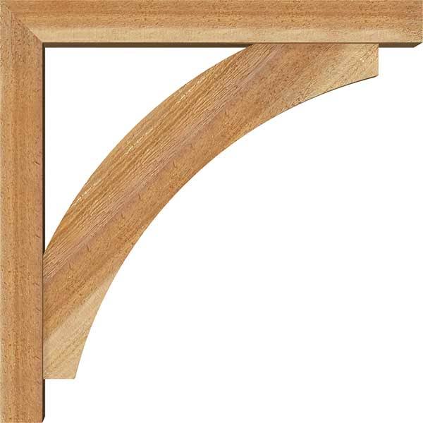 Rough Sawn Bracket with Offset Brace, Western Red Cedar D17988
