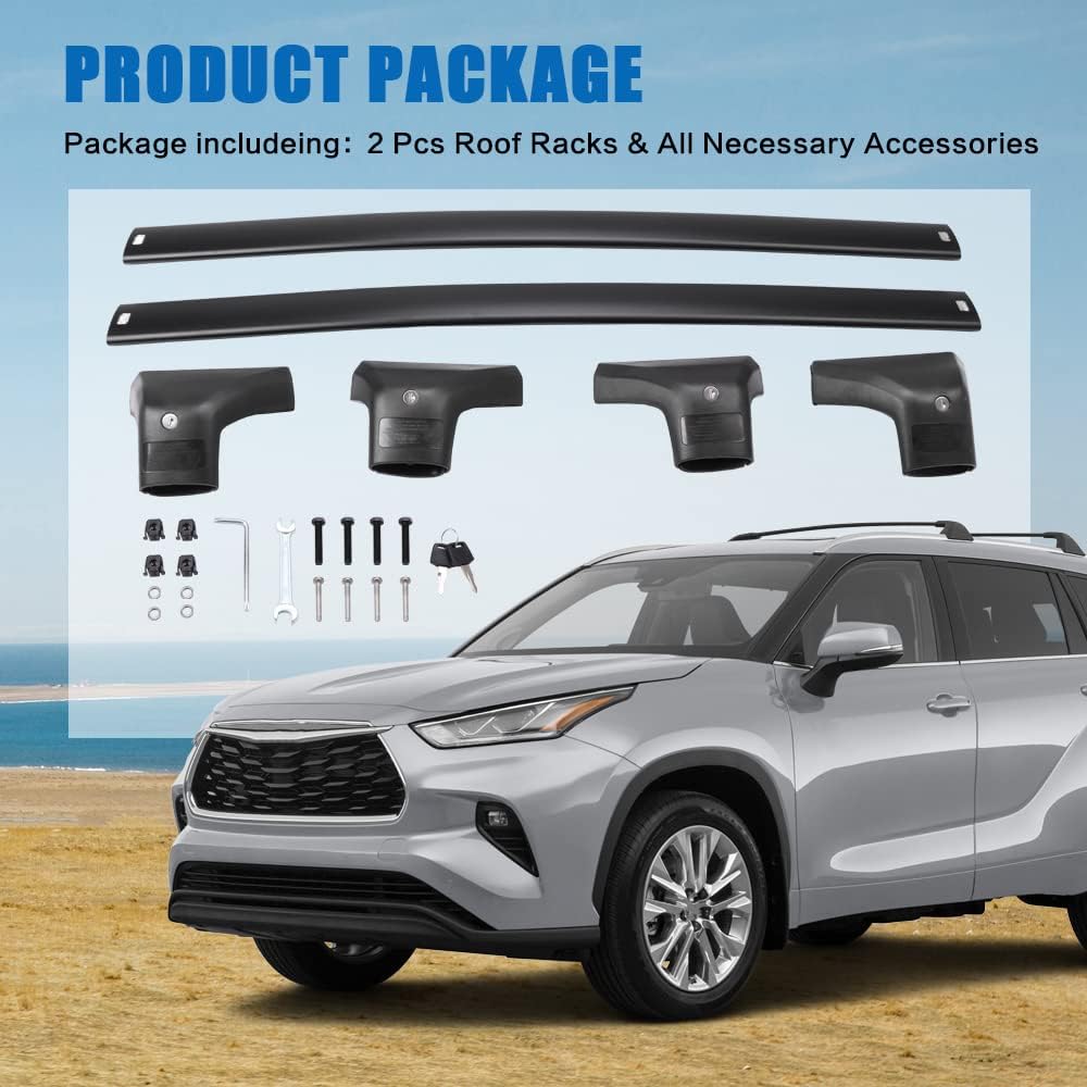 Lockable Heavy Duty Cross Bar Roof Rack Cargo Bar K217