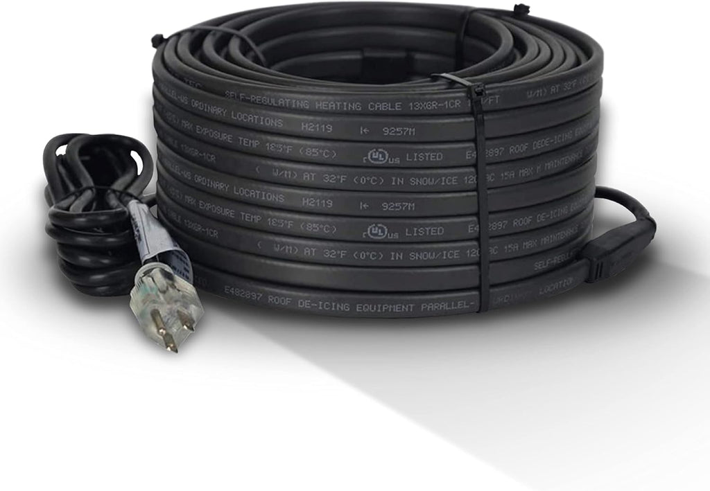 Self-Regulating Heat Cable 120V 50 Feet Pack of 2 L557370