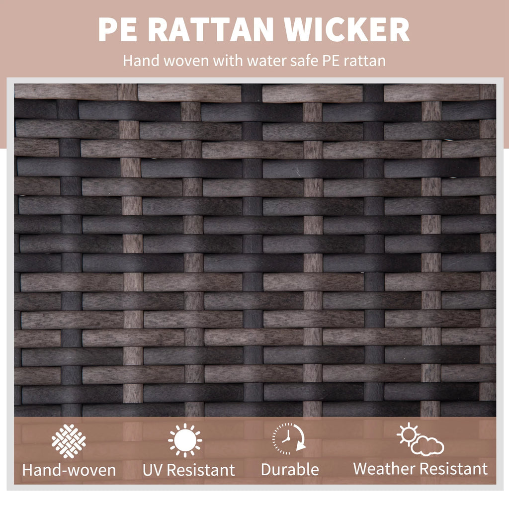 Outdoor Recliner Chair PE Wicker E57655