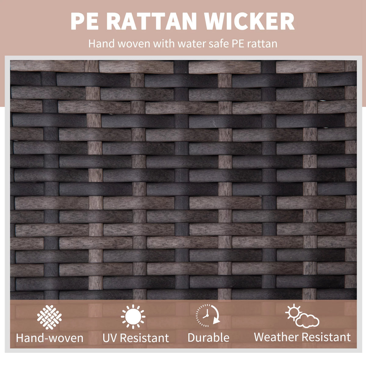 Outdoor Recliner Chair PE Wicker E57655
