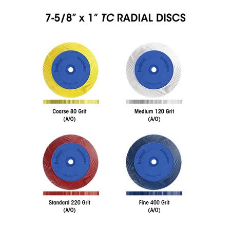 120-Grit TC Radial Discs Polishing Tool X8421
