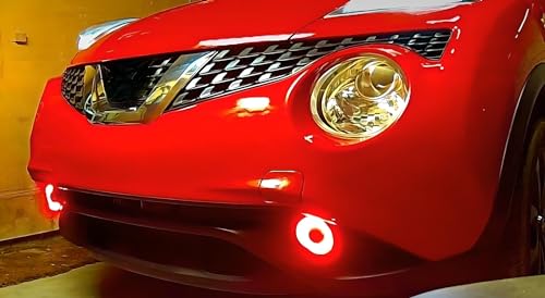 3-Inch Projector Fog Light Kit with 40-SMD Red LED Halo Ring U768