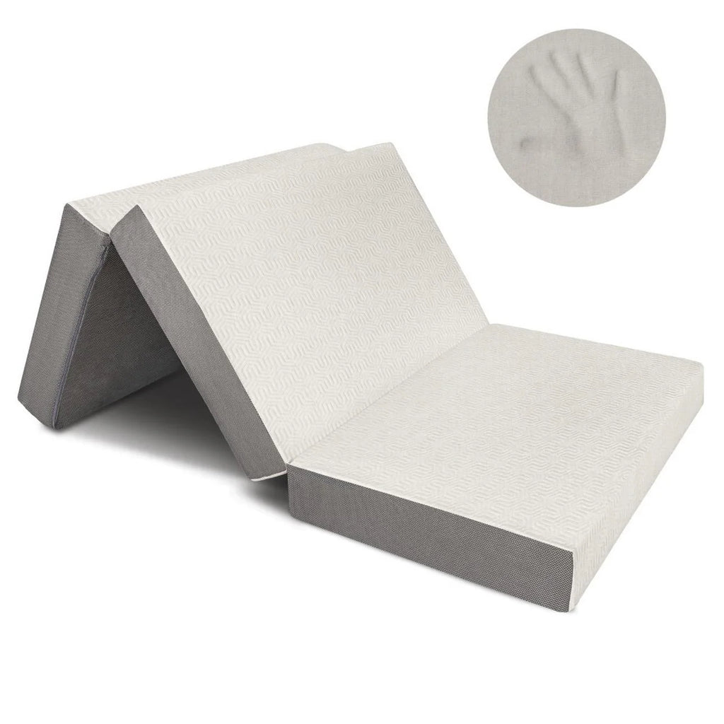 6-Inch Memory Foam Tri Folding Mattress Full Size I969