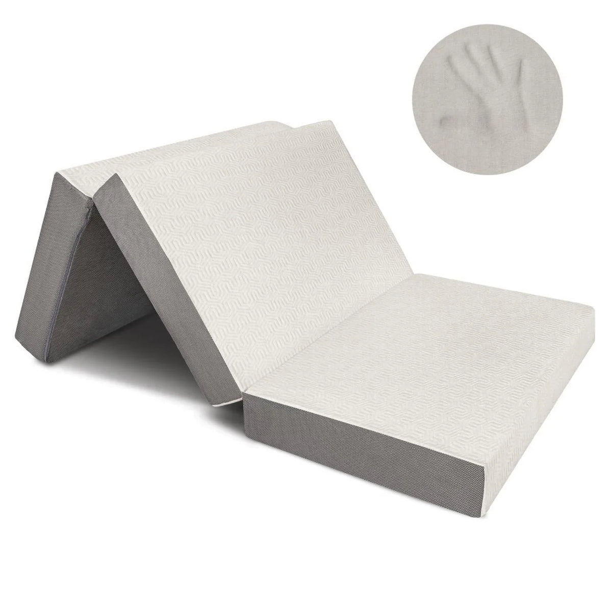 6-Inch Memory Foam Tri Folding Mattress Full Size I969