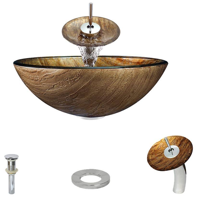 Bathroom Waterfall Faucet Ensemble J8157