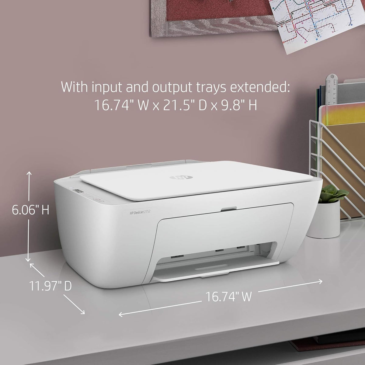 Wireless All-in-One Color Inkjet Printer with Icon LCD Display N74209