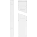 Flat Panel PVC Pilaster with Decorative Capital & Base (Pair) Y254055