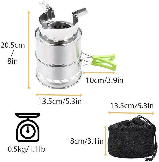 Portable Folding Wood Burning Camping Stove W314381