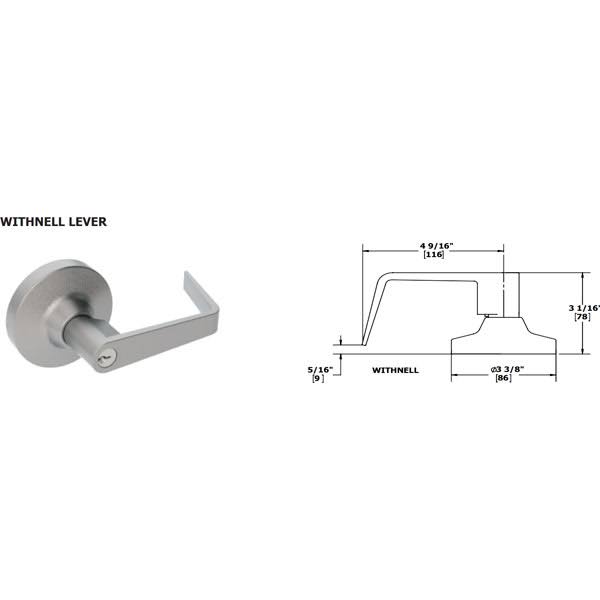 Grade 2 Cylindrical Lock Privacy H244