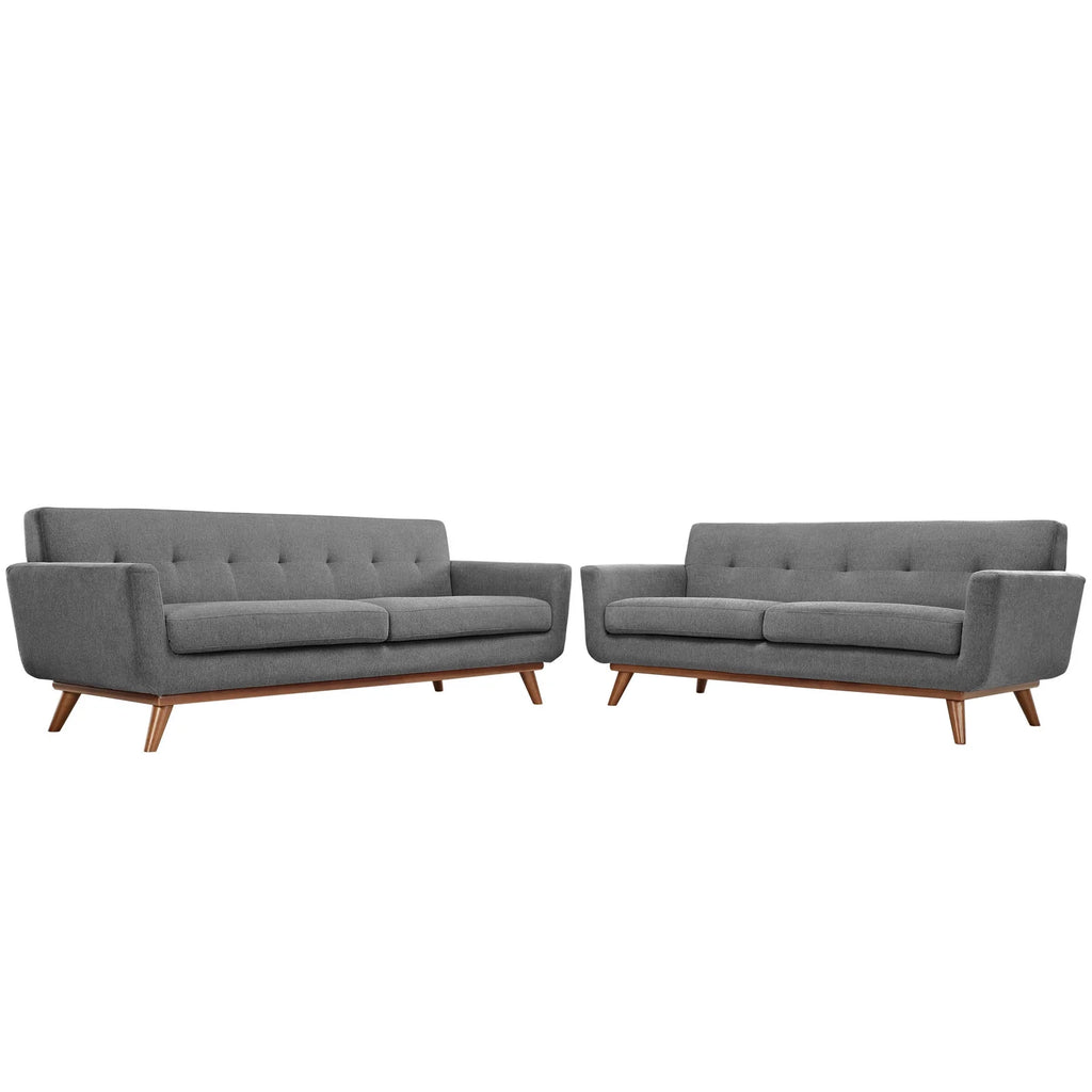 Loveseat and Sofa Set of 2 in Expectation Gray Y15489