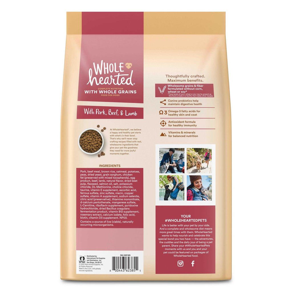 Whole Grains with Pork Beef & Lamb Dry Dog Food B9851