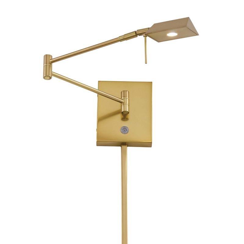 Brushed Nickel LED Swing Arm Wall Lamp H53710