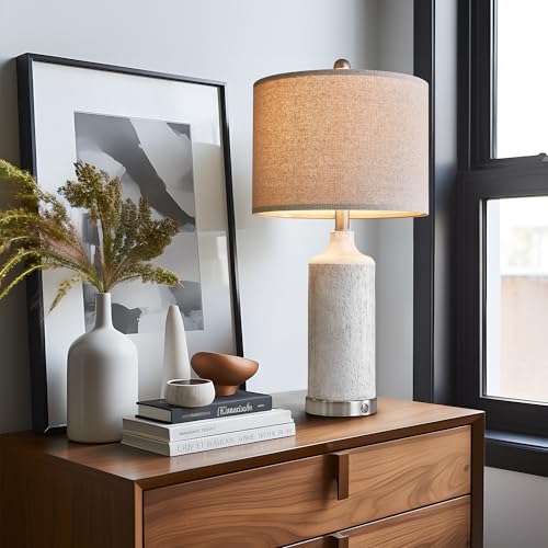 24” Table Lamps Set of 2, 3-Way Dimmable with USB A+C Q3394