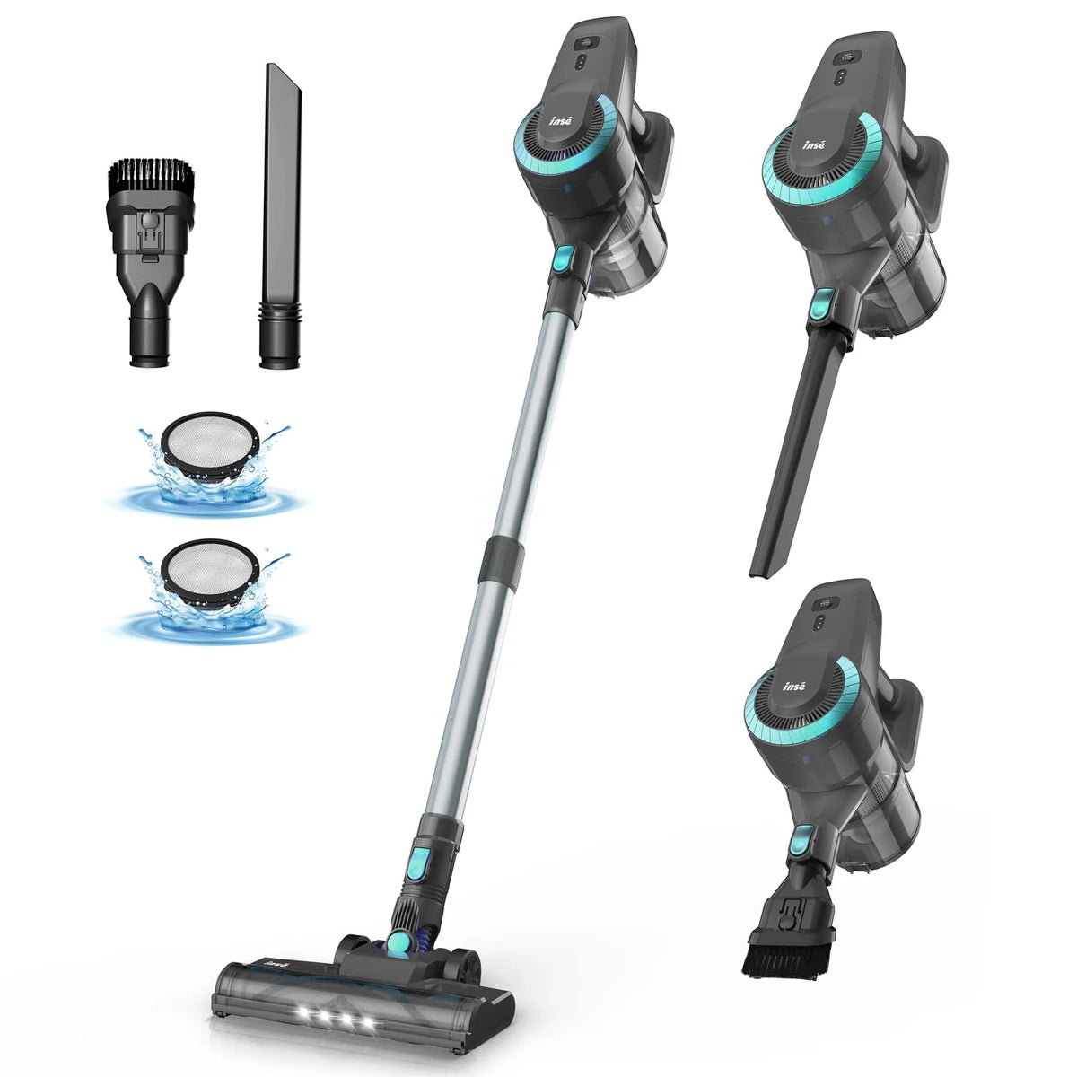 Cordless Vacuum Cleaner 6-in-1 Stick Vacuum 20kPa Lightweight J3943