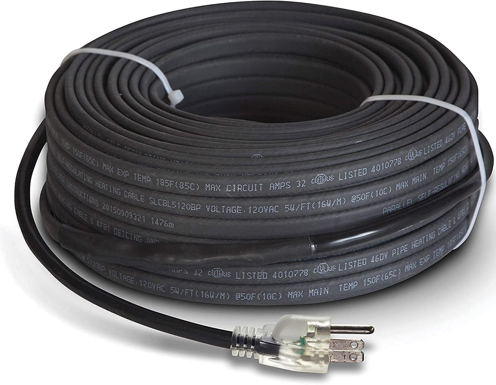 Self-Regulating Heat Cable 120V 50 Feet Pack of 2 L557370