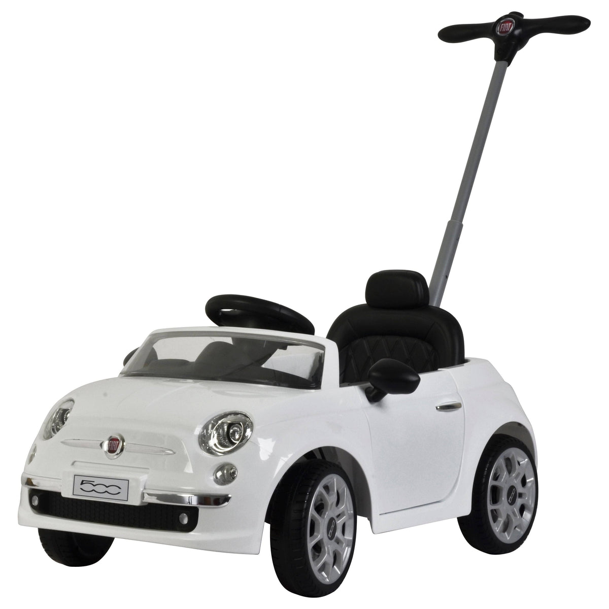 White Fiat 500 Push Car A6578