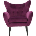 Fuchsia Velvet Armchair E2228