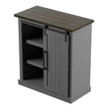 Antique Gray 1 Door Accent Cabinet S248
