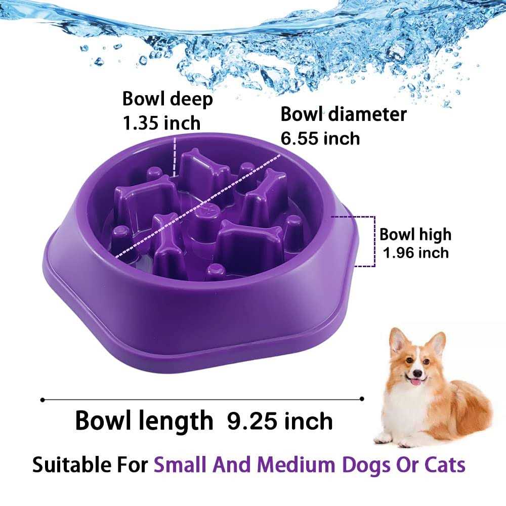 Slow Feeder Dog Bowl Non Slip C256578
