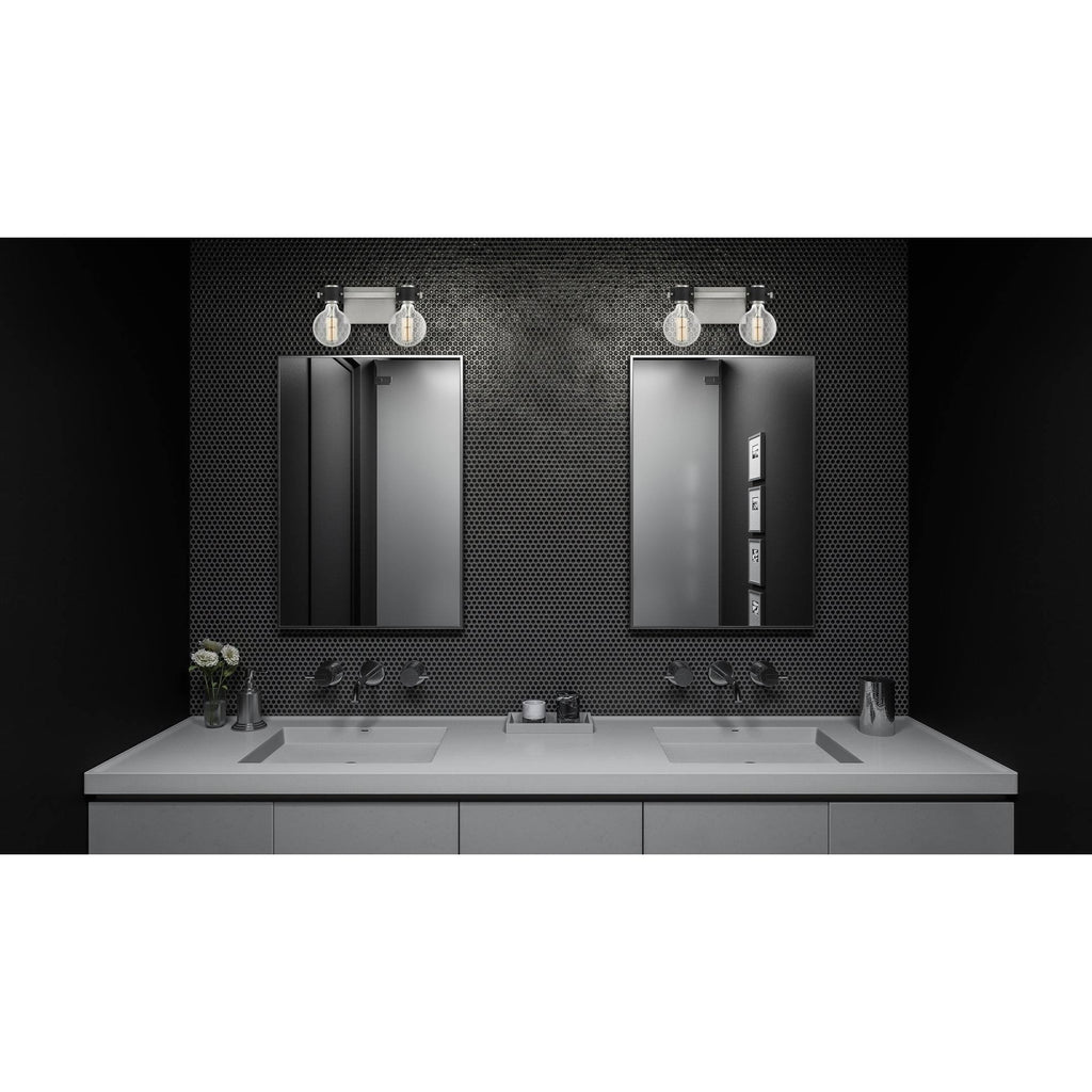 2 Light Antique Nickel Bath D38887