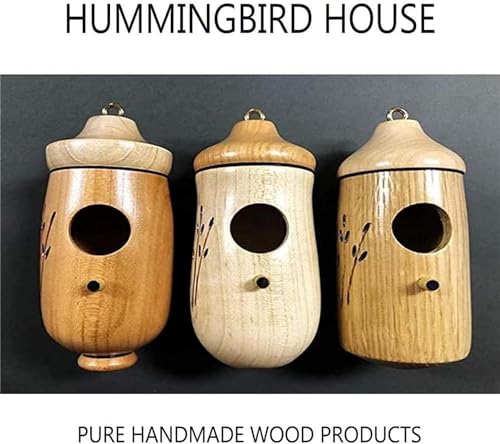 Natural Wooden Hummingbird House U920797