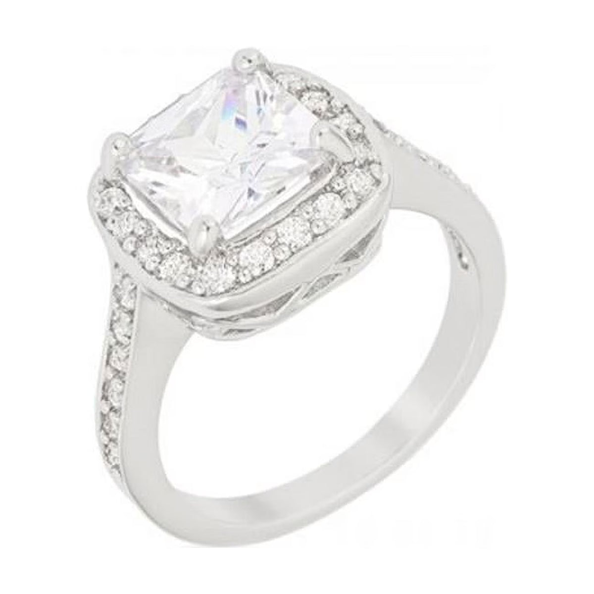 Cushion Cut Engagement Ring - Size 6 D31498