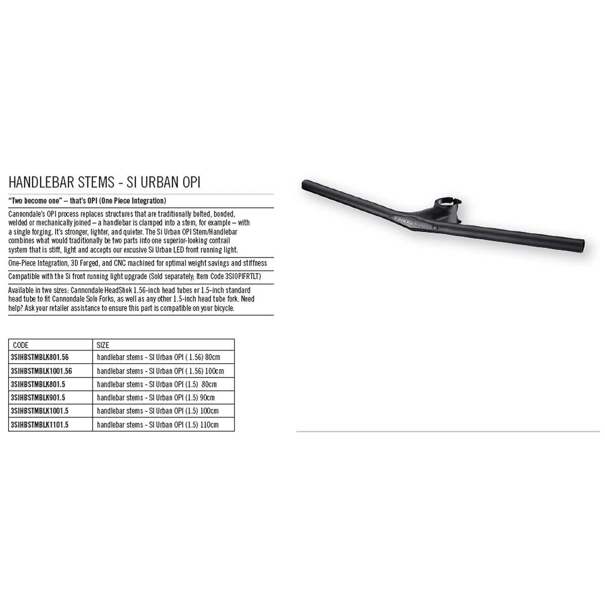 Black 1.5 80cm Bicycle Handlebar/Stem D89393