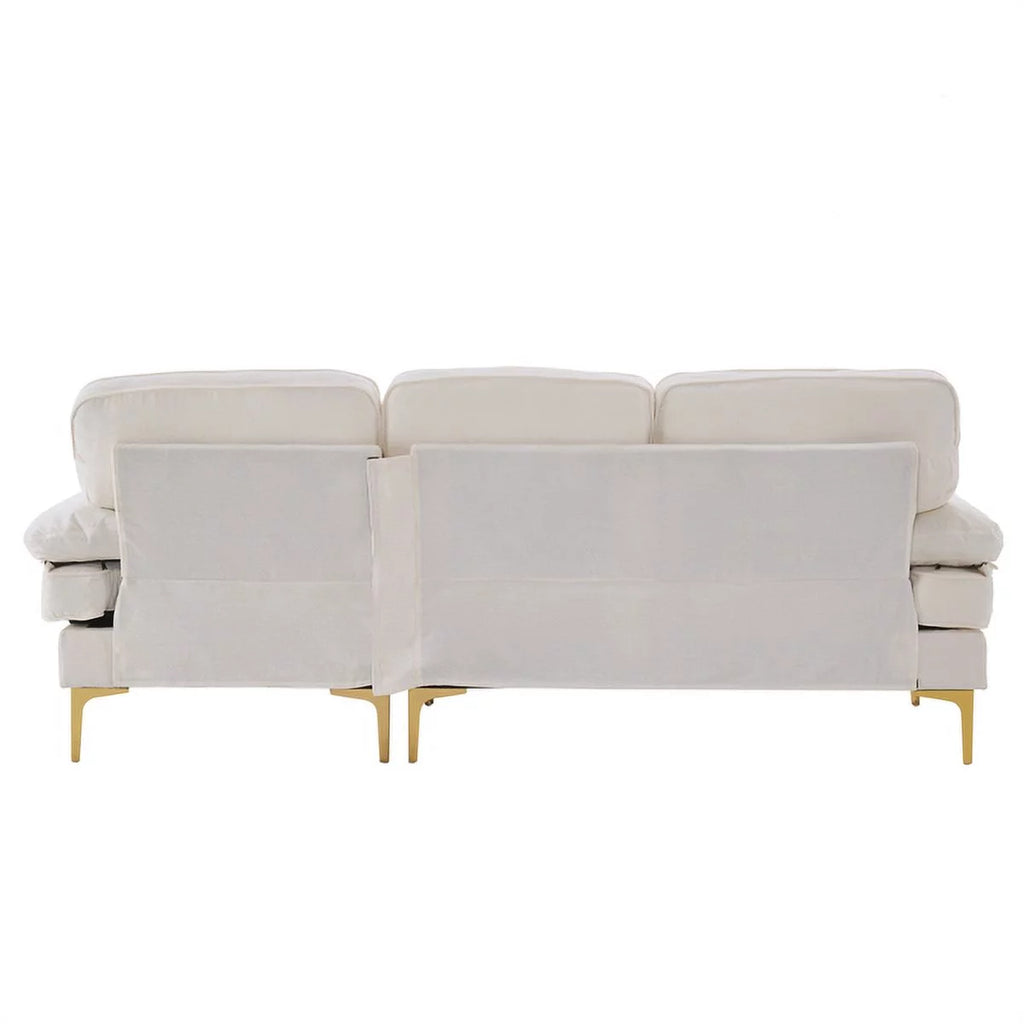 White Convertible Sectional Sofa S970091