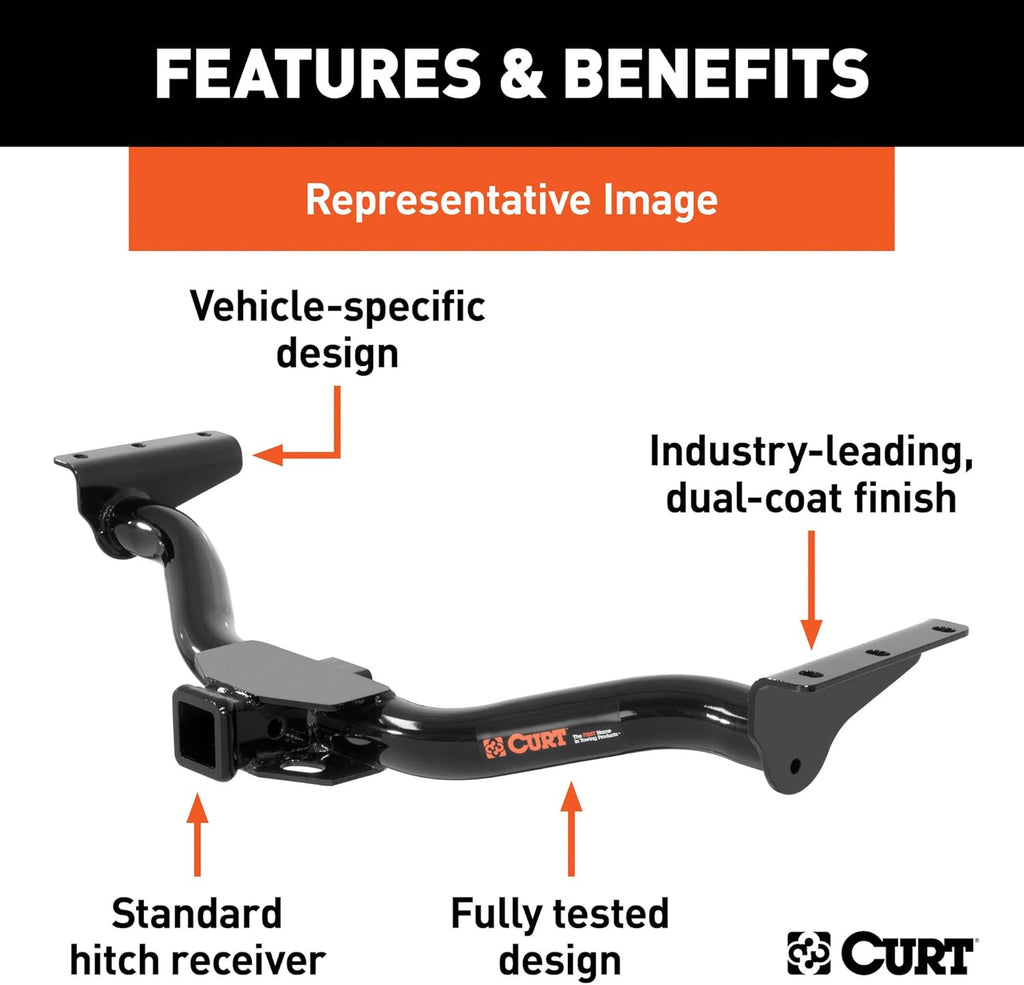 Class 3 Trailer Hitch, 2-Inch Receiver, Exposed Main Body H340029