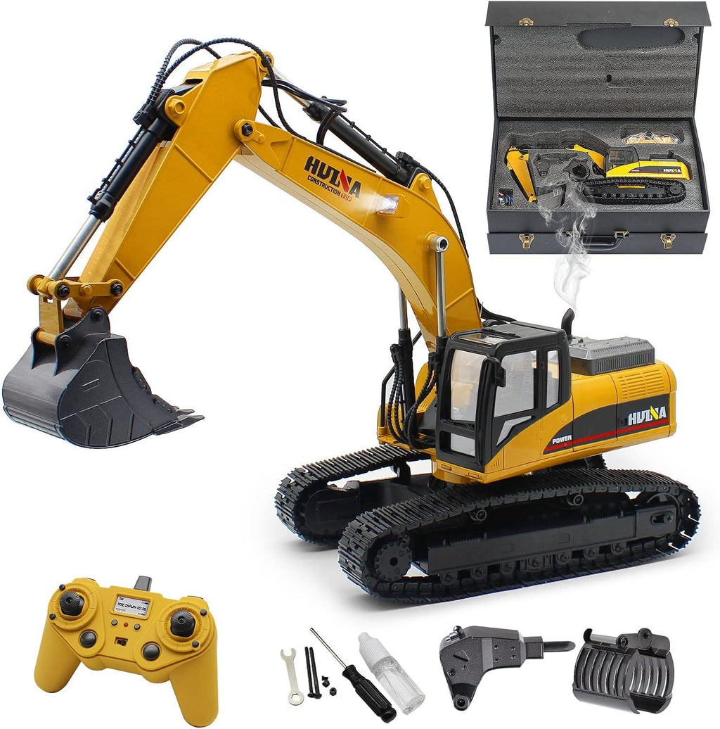 Full Metal Remote Control Excavator Toy, 23 Channel I56557