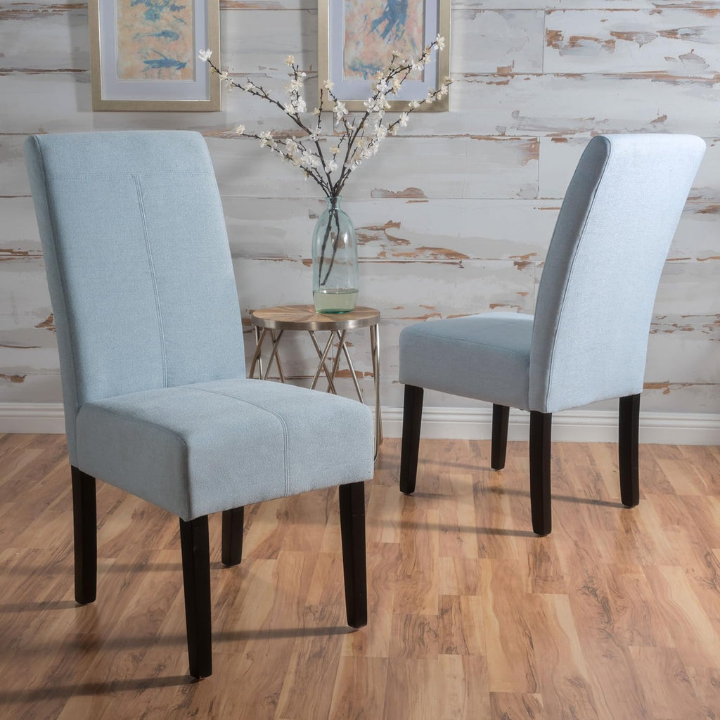 Light Sky Fabric Dining Chairs, 2 Pcs Set Y338905
