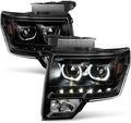 Black SMD LED Halo Projector Headlights I155008