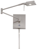 Brushed Nickel LED Swing Arm Wall Lamp H53710
