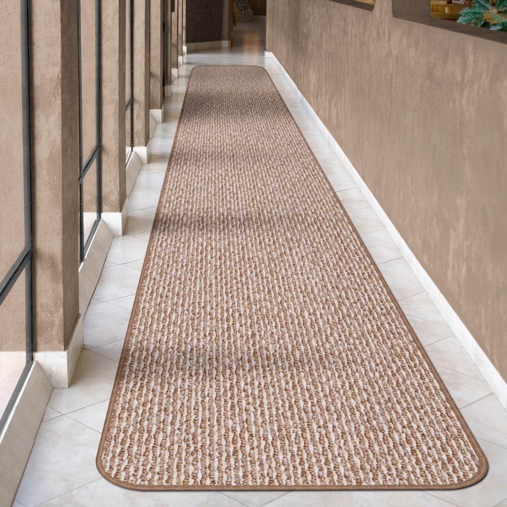 Skid-Resistant Carpet Runner - Praline Brown - 10 Feet X 27 Inches W66780