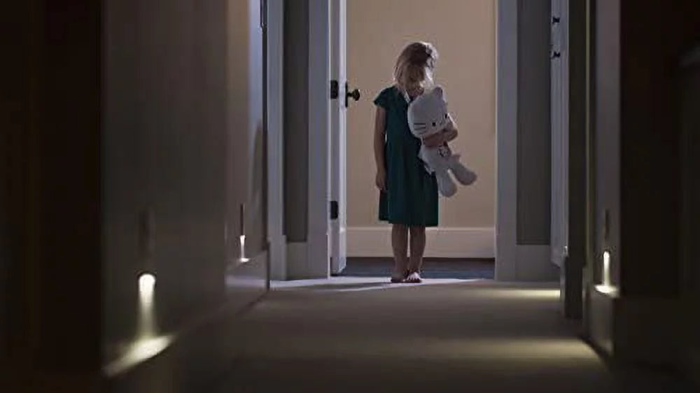 White Duplex LED Night Light Wall Plate B86605