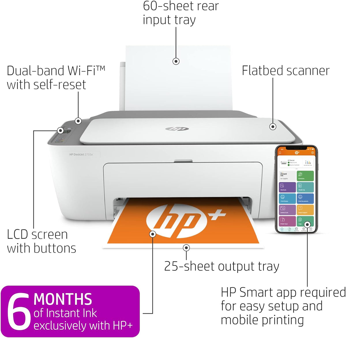 Wireless Color All-in-One Printer Pack of 2 B641