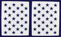 50 Star Field Stencils 2 Pc Set 14 Mil 25.75"L K283
