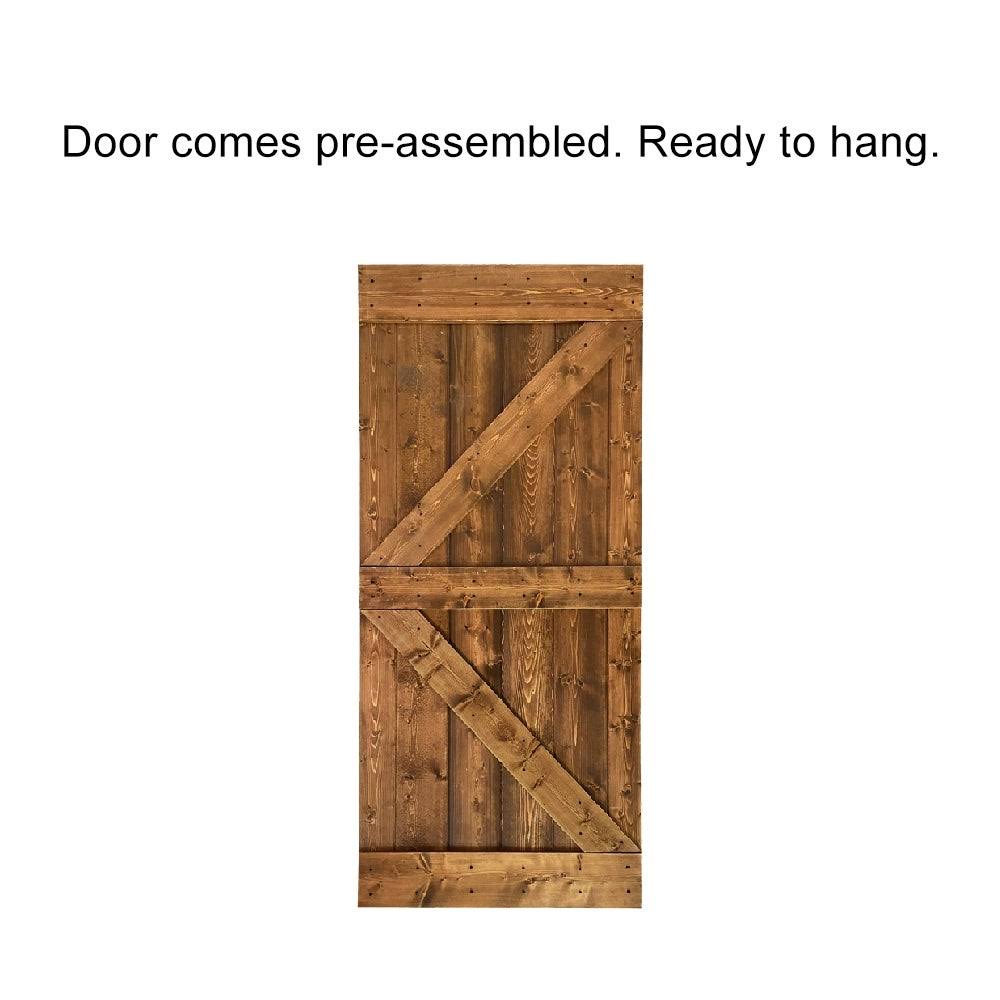 42 in. x 84 in. Solid Pine Wood Interior Sliding Barn Door Slab I91894