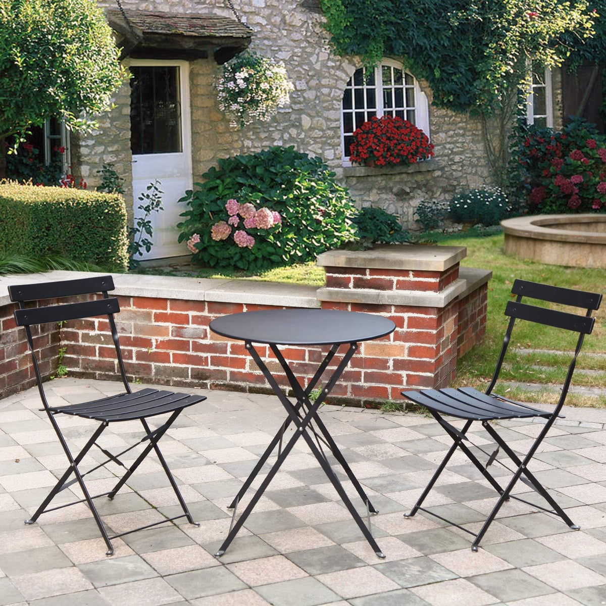 3pc Metal Folding Bistro Set M794