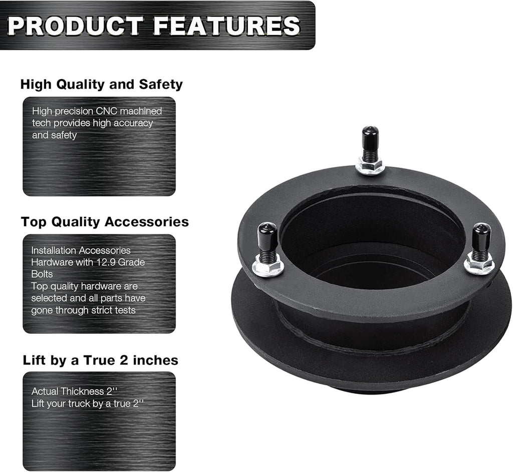 2 Front Leveling Lift Kits for 4WD Dodge Ram 1500 2500 3500 Trucks E5706