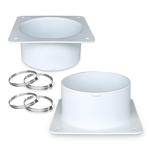 4" Plastic Air Vent Duct Connector Flange S761