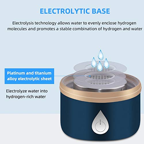 Blue Portable Hydrogen Water Ionizer Machine 380ml K804654