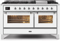 White Dual Fuel Natural Gas Range H2288