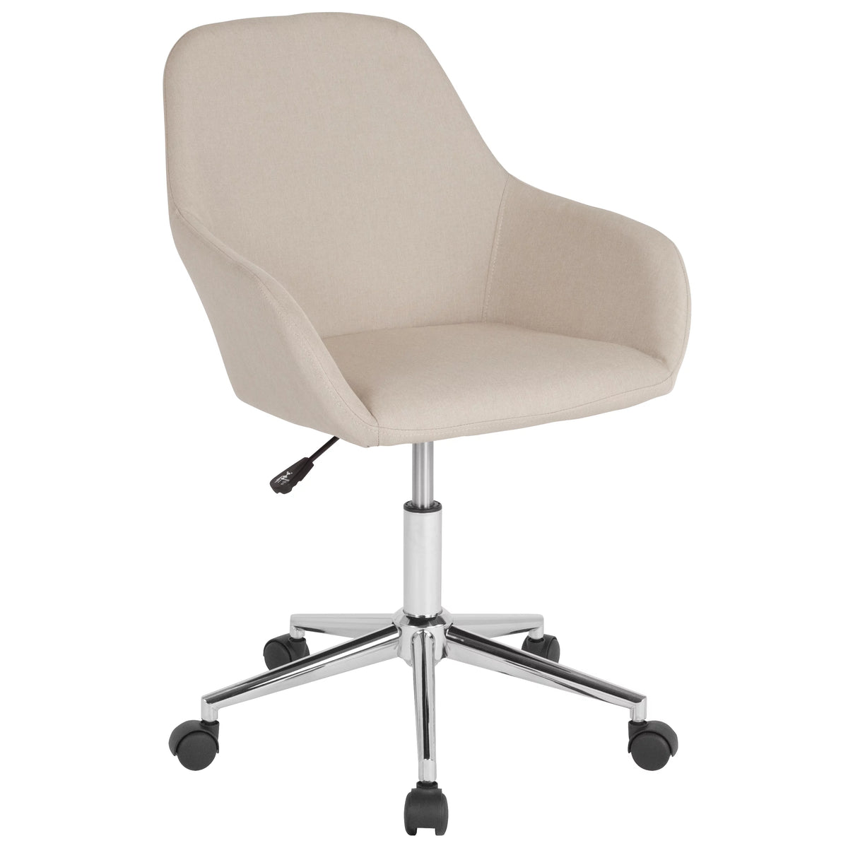 Beige Fabric Mid-Back Chair L381863