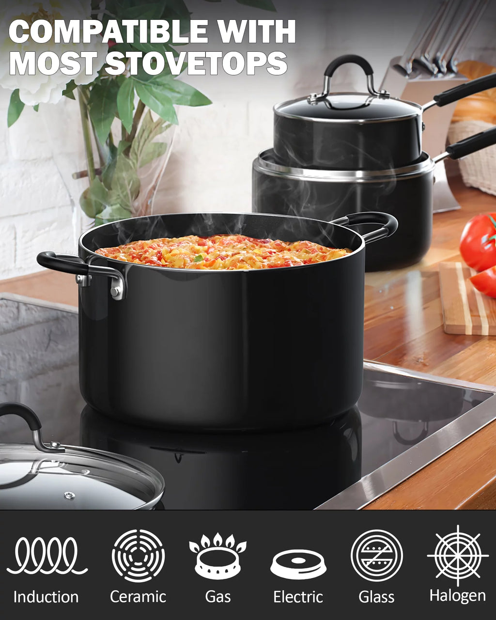 Nonstick 8-Piece Cookware Set Y5879