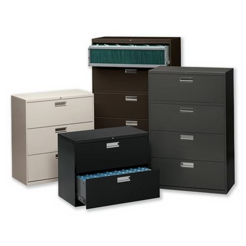 Charcoal Five-Drawer Lateral File Cabinet F247
